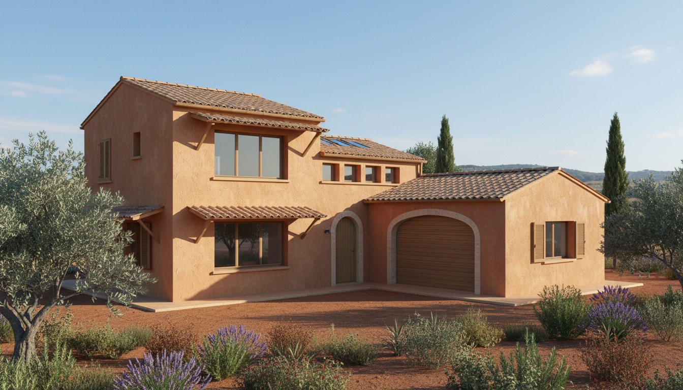 AI-rendered passive solar building